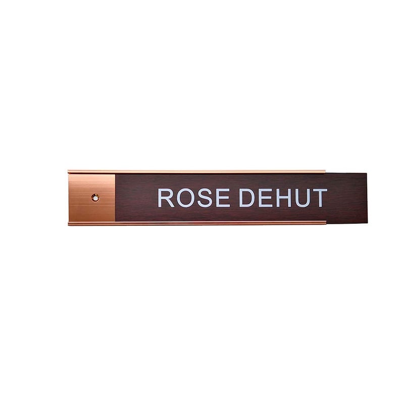 Icomecn Name Plate Wall Or Door Holder, Office Business Door Sign Holder,-5Pack (Rose Gold, 2â€œ Ã— 8â€) - Image 2